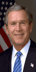 Bush tine discurs cu imitator