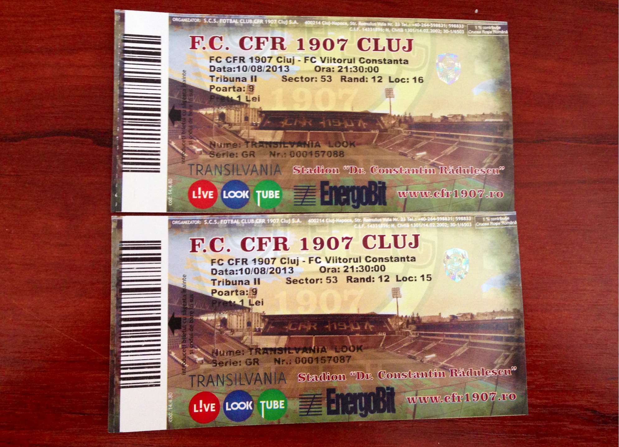 Bilete gratuite la meciul CFR – FC Viitorul Constanta