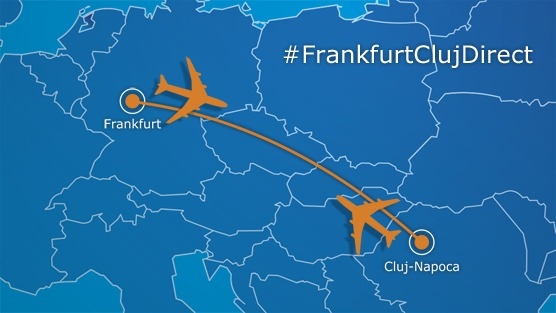 Vrem cursa aeriana directa Cluj-Frankfurt